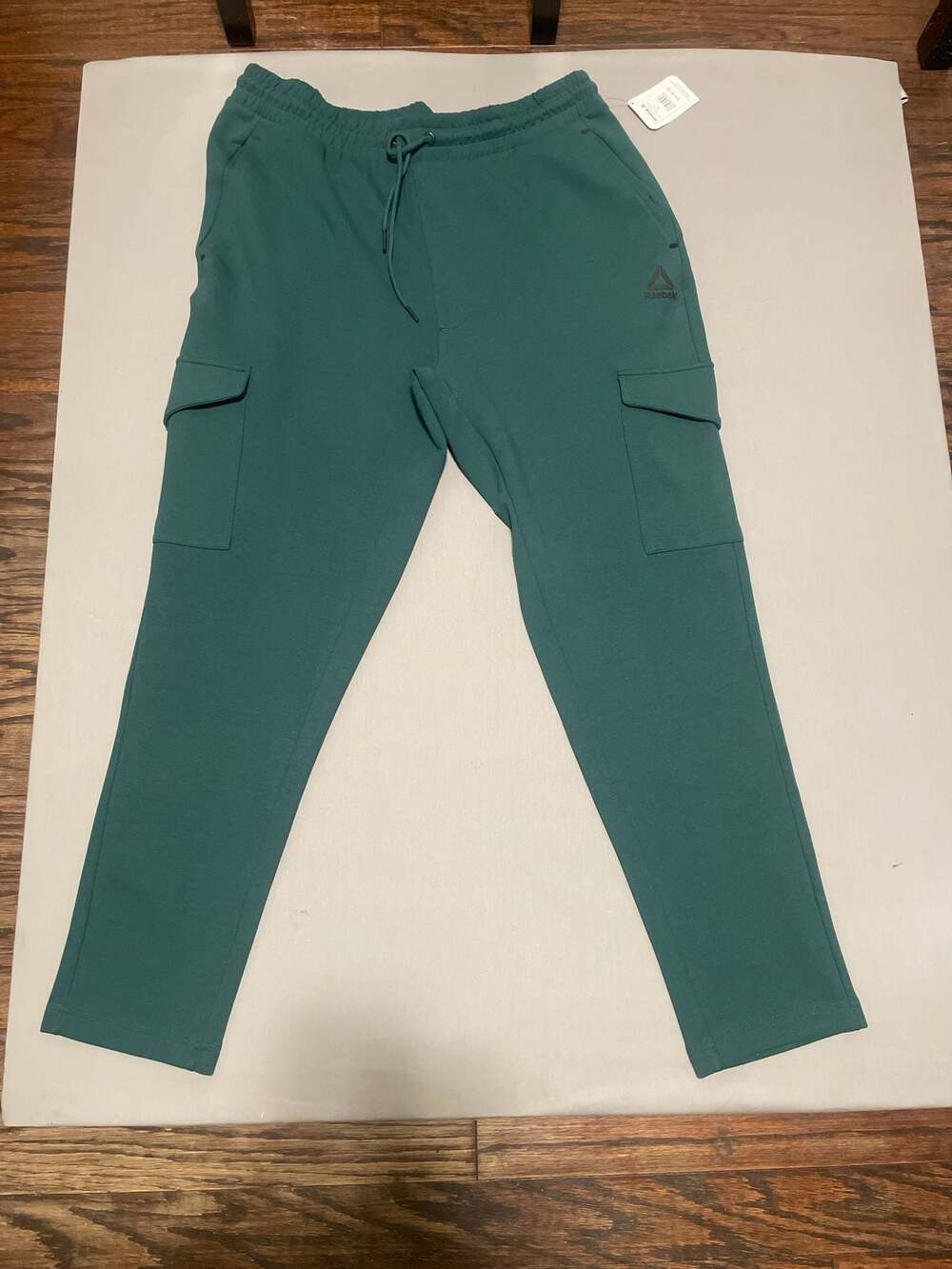 Reebok Unwind Cargo Pants Tapered Slim Sea Moss Size XL